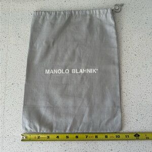 Manolo Blahnik gray dust bag